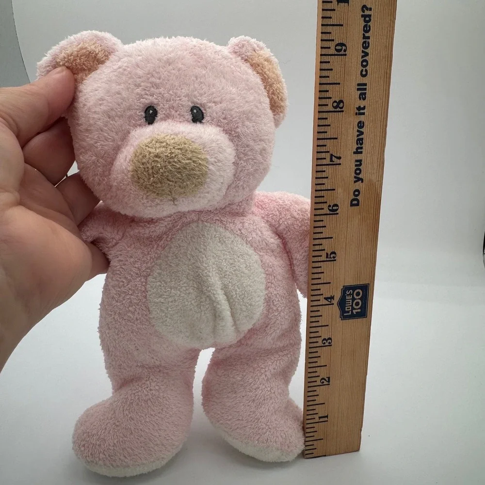 TY Pluffies Pinks Teddy Bear Plush MWMT Retired 2006 Stuffed Animal Toy Tags